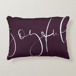Almofada Decorativa Férias de plum de script alegre