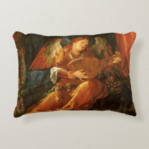 Almofada Decorativa Festa das Grinaldas de Rosas Anjo por Albrecht Dur