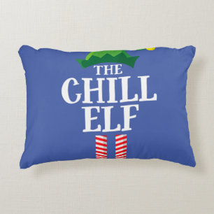 Almofada Decorativa Festa de Natal do Grupo Familiar Chill Elf Matchin