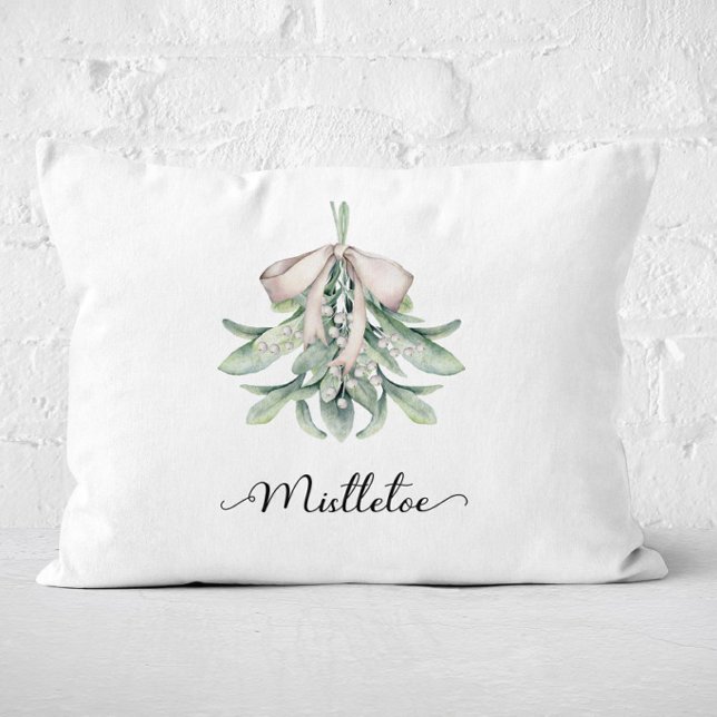 Almofada Decorativa Festa do Visco Natalino  (Mistletoe Christmas Pillow)
