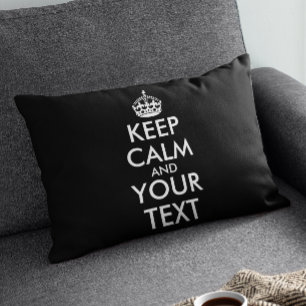 Almofada Decorativa Fique calma e continue - Crie o seu