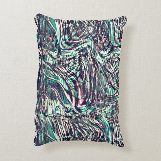 Almofada Decorativa Fitas ou loops retorcidos que falham ao passar (Verso(Vertical))