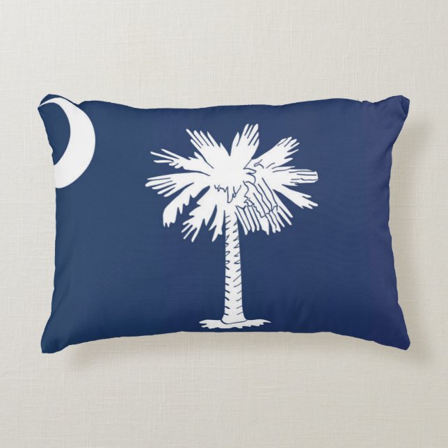 Almofada Decorativa Flag of South Carolina, EUA (Frente)