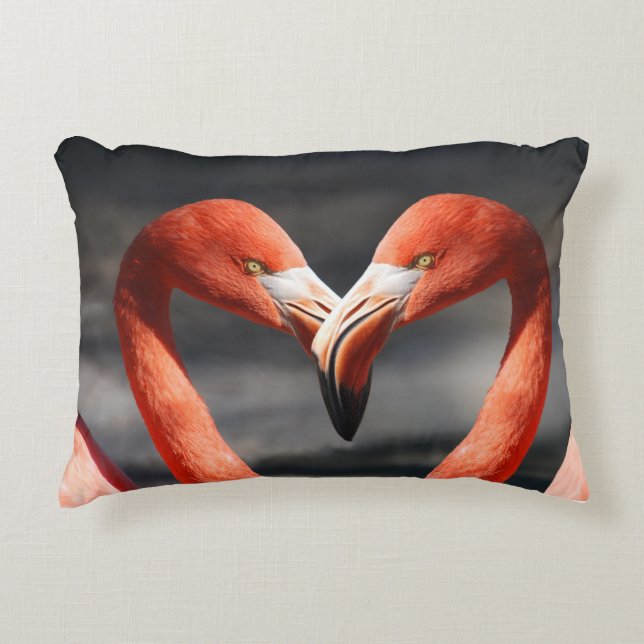 Almofada Decorativa Flamingo do Dia dos Namorados (Frente)