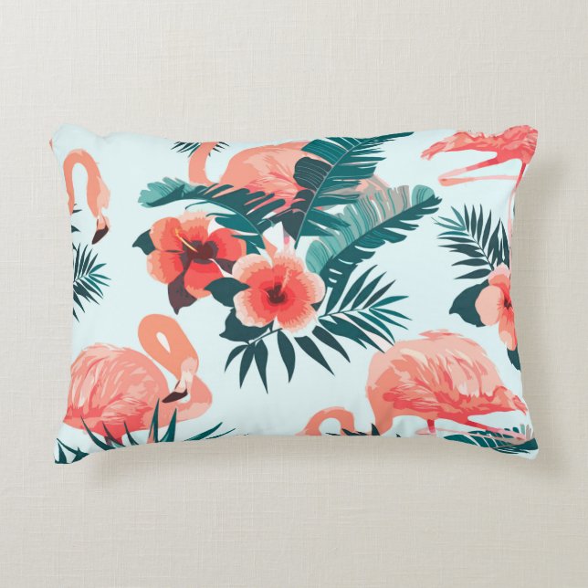 Almofada Decorativa Flamingo Pattern (Frente)