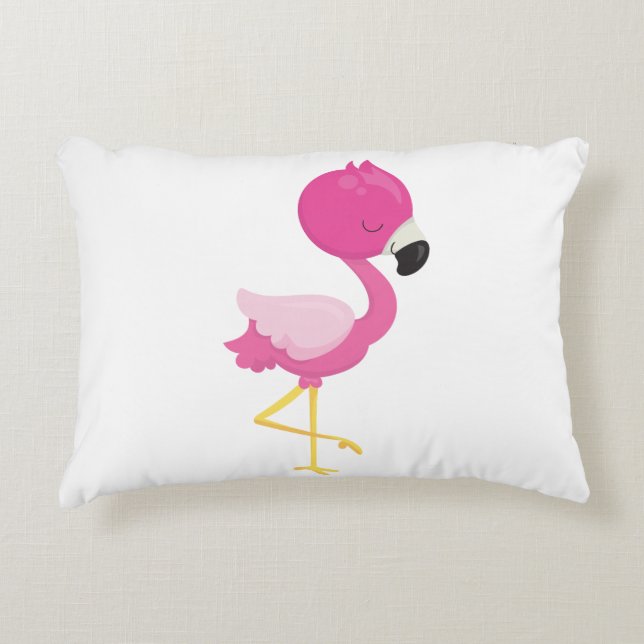 Almofada Decorativa Flamingo Rosa (Frente)