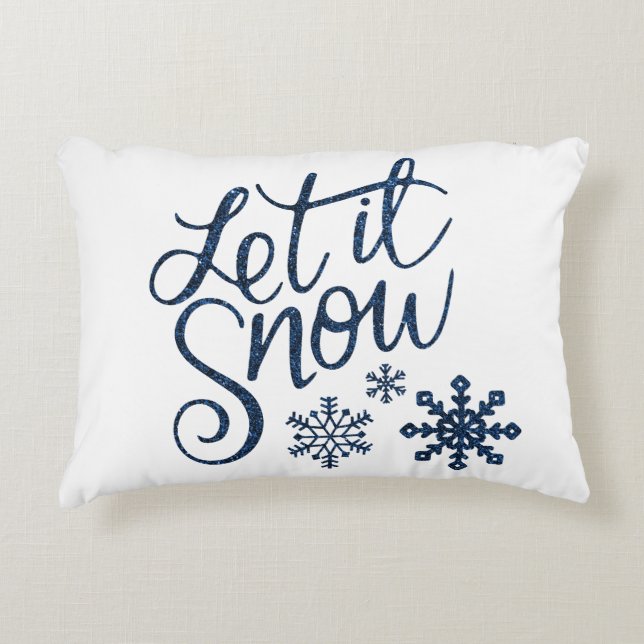 Almofada Decorativa Floco de neve (Frente)