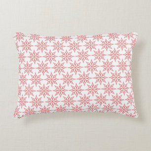 Almofada Decorativa Flocos de neve vermelhos