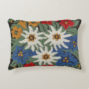 Almofada Decorativa Flor alpina suíça de Edelweiss