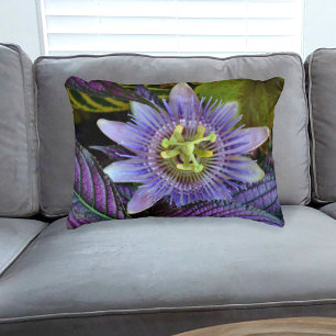Almofada Decorativa Flor Botânica de Paixão Roxo
