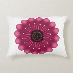 Almofada Decorativa Flor Fantasia Rosa Glowing Floral Neon Abstrato