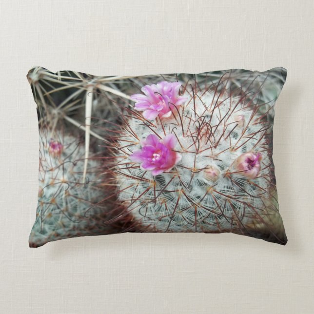 Almofada Decorativa Flor Floral Cactus Desert Cactos Sudoeste (Frente)