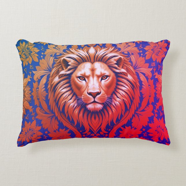 Almofada Decorativa Flor Lion 30 x 40 Grau A Algodão (Frente)
