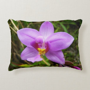 Almofada Decorativa Flor Tropical Roxo de Orquídea Selvagem