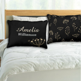 Almofada Decorativa Florais de Mimosa Noturna Bonita Personalizáveis