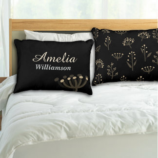 Almofada Decorativa Florais de Mimosa Noturna Bonita Personalizáveis