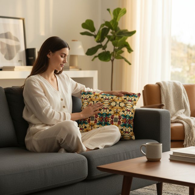 Almofada Decorativa Floral (Criador carregado)