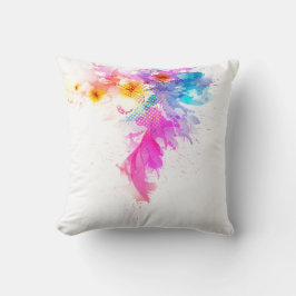 Almofada Decorativa Floral Aquarela