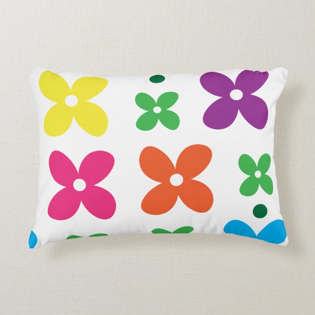 Almofada Decorativa Floral de Garoto Bonito (Frente)
