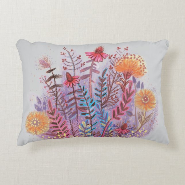 Almofada Decorativa floral fofo (Frente)