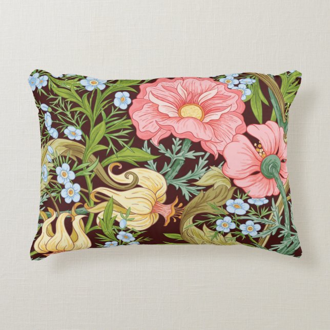 Almofada Decorativa Floral Seamless pattern, background with In art no (Frente)