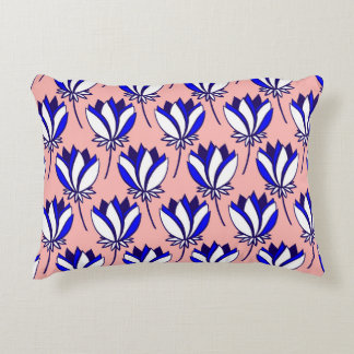 Almofada Decorativa Floral Simétrico: Padrão Colorido da Vintagem