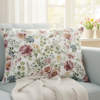 Almofada Decorativa Floral vintage adorável travesseiro romântico