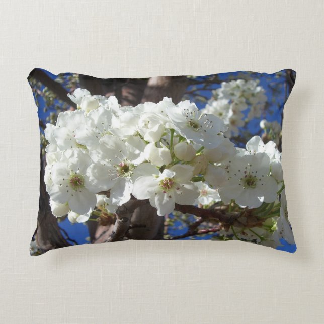 Almofada Decorativa Flores brancas II Primavera (Frente)