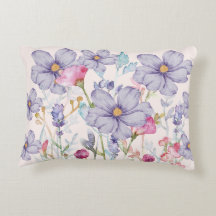 Flores de aquarela pastosas, de cor branca, rosada