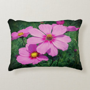 Almofada Decorativa Flores de Cosmos Rosa