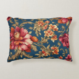 Almofada Decorativa Flores de Grande Vintagem, Itália, refinadas