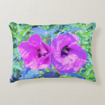 Flores de Hibisco Roxo-Roxo-Violeta