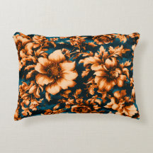 Flores de Ouro refinadas e luxuosas, folhas em azu