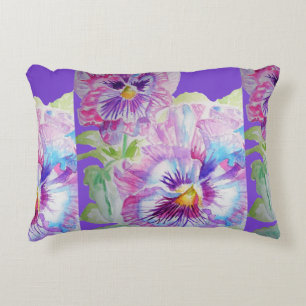 Almofada Decorativa Flores de Púrpura Flores de Decoração Flórida