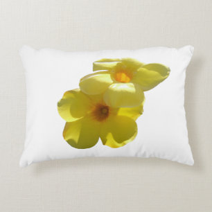 Almofada Decorativa Flores de Trombeta Dourada I