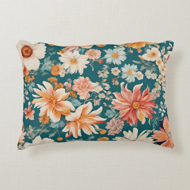 Almofada Decorativa Flores Delicadas Incríveis (Frente)