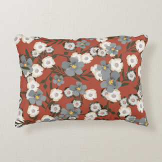Almofada Decorativa Flores Pequenas: Estilo Sem Costura De Aquarela