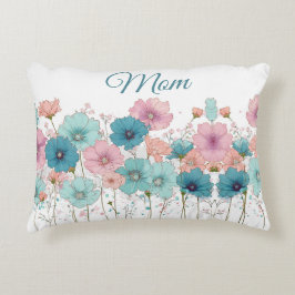 Almofada Decorativa Flores Primaveris Vintage para Mamãe