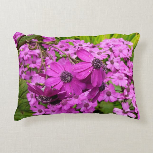 Almofada Decorativa Flores Roxas de São Francisco (Frente)