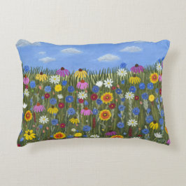 Almofada Decorativa Flores silvestres com Margaridas