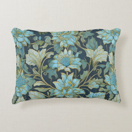 Almofada Decorativa Flores Teal de William Morris