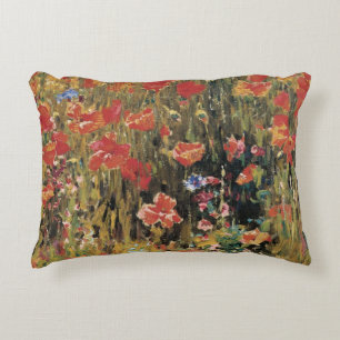 Almofada Decorativa Flores vermelhas do vintage, papoilas por Robert