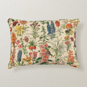 Almofada Decorativa Flores Vintage de Adolphe Millot