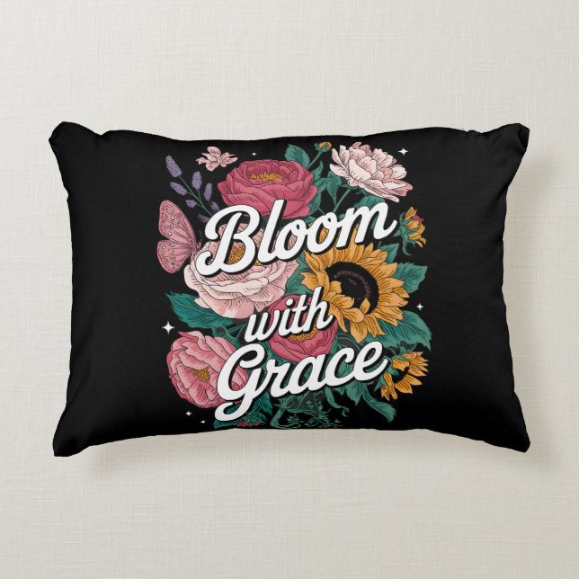 Almofada Decorativa Florescer Com Graça (Frente)