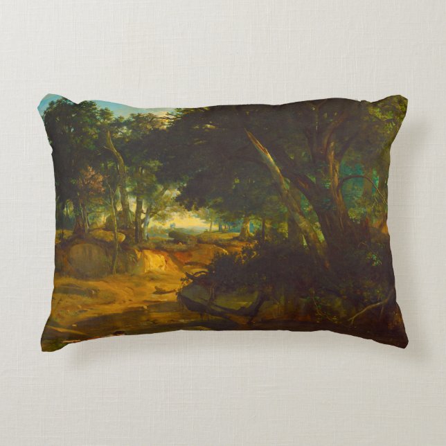 Almofada Decorativa Floresta Corot de Fontainbleau (Frente)
