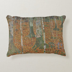 Almofada Decorativa Floresta de Bétulas por Gustav Klimt, Arte Novo An