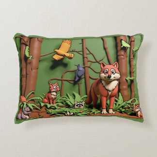 Almofada Decorativa Floresta Mágica - Animais da Floresta