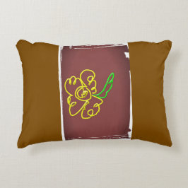 Almofada Decorativa flower paint pillow
