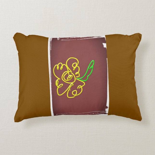 Almofada Decorativa flower paint pillow (Frente)