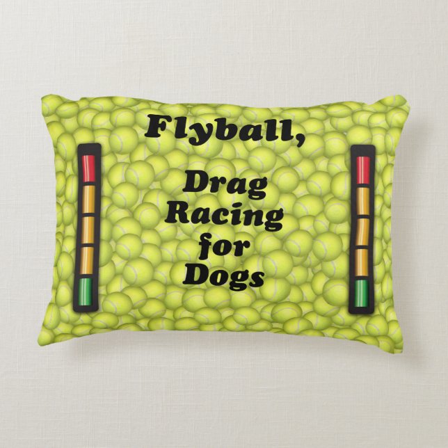 Almofada Decorativa Flyball é arrasto que compete para cães! (Verso)